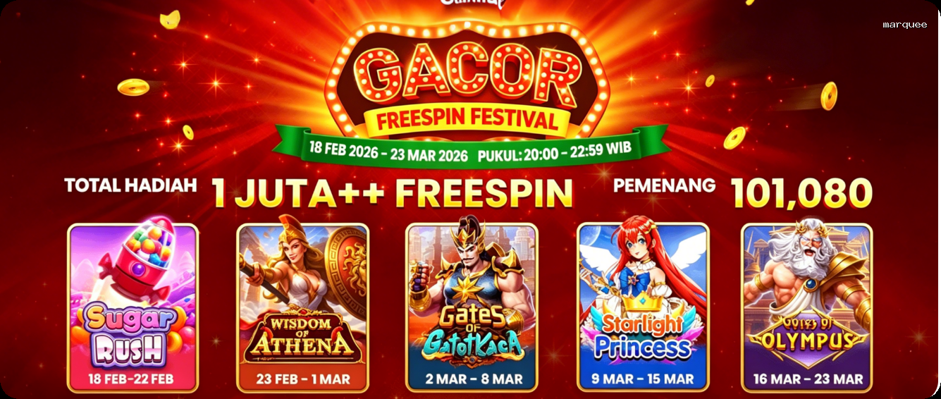 Login marquee Sekarang Bonus Melimpah